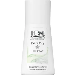 Therme Overmatig Transpireren|Deospray>Zen White Lotus Extra Dry Antitranspirant Spray