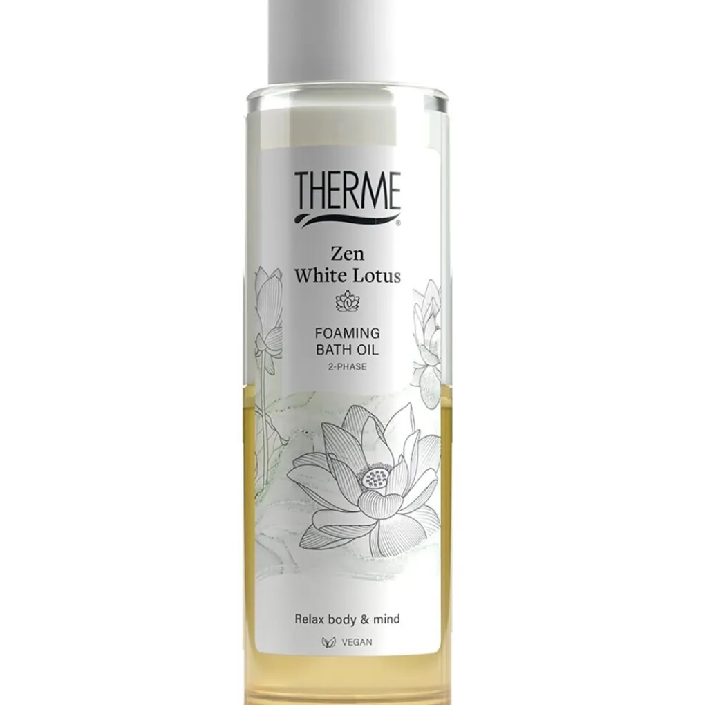 Therme Badschuim>Zen White Lotus Foaming Bath Oil
