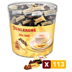 Toblerone Snacks En Snoep>Mini's Melk, Puur en Wit Chocolade