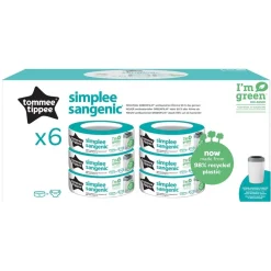 Tommee Tippee Verschonen>Simplee Sangenic Luieremmer Cassettes