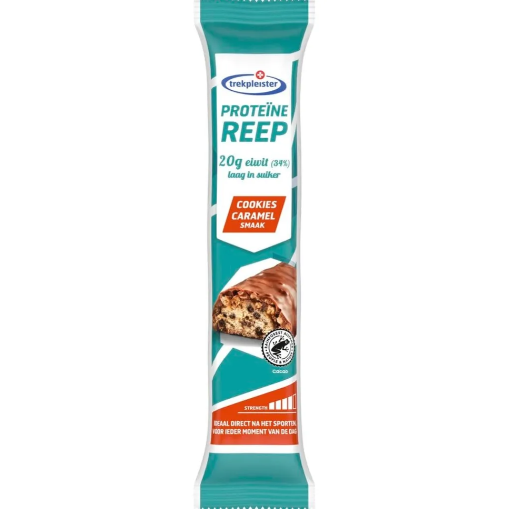 Trekpleister Sportrepen>34% Problast Cookies Caramel Proteïnereep