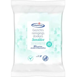 Trekpleister Gezichtsreiniging>0% Sensitive Gezichtsreinigingsdoekjes