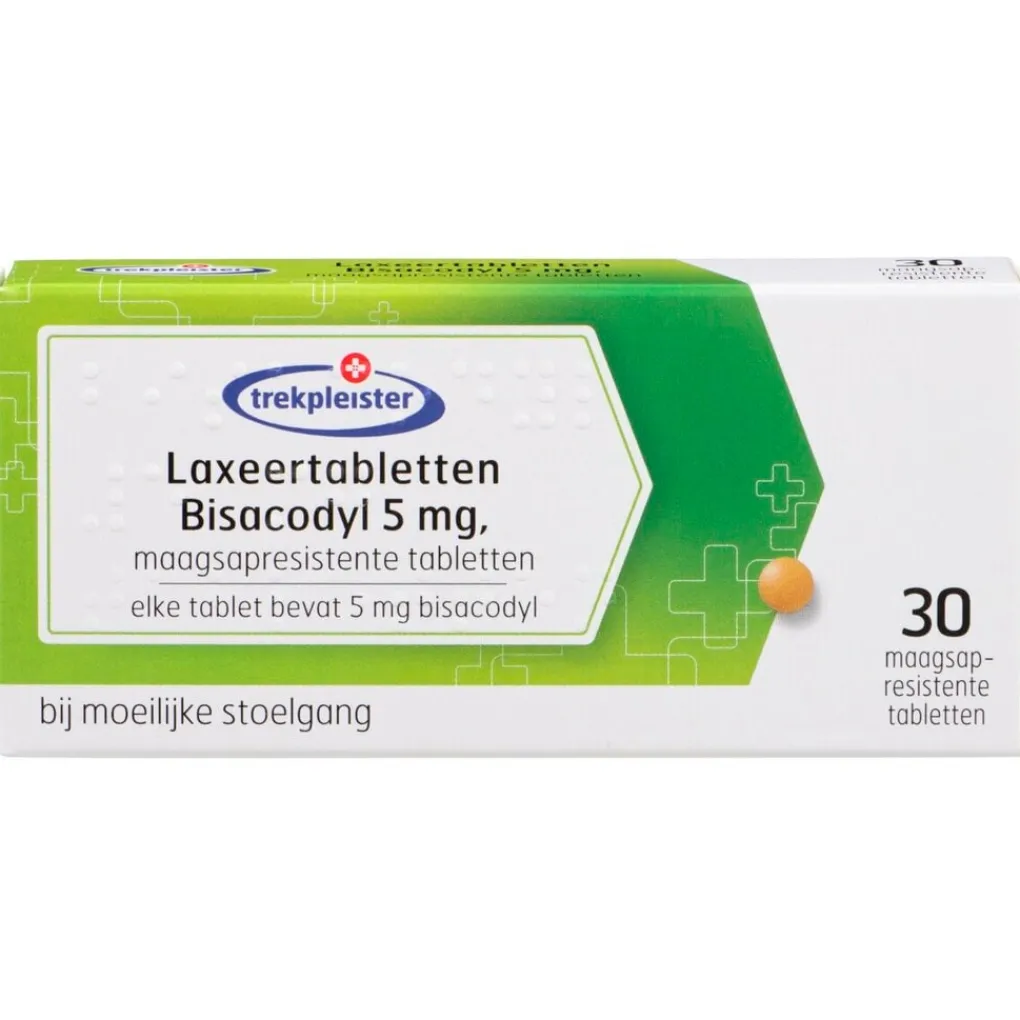 Trekpleister Maag- En Of Darm>Bisacodyl 5mg Laxeertabletten