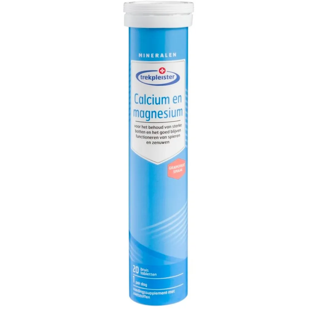 Trekpleister Mineralen>Calcium & Magnesium Bruistabletten