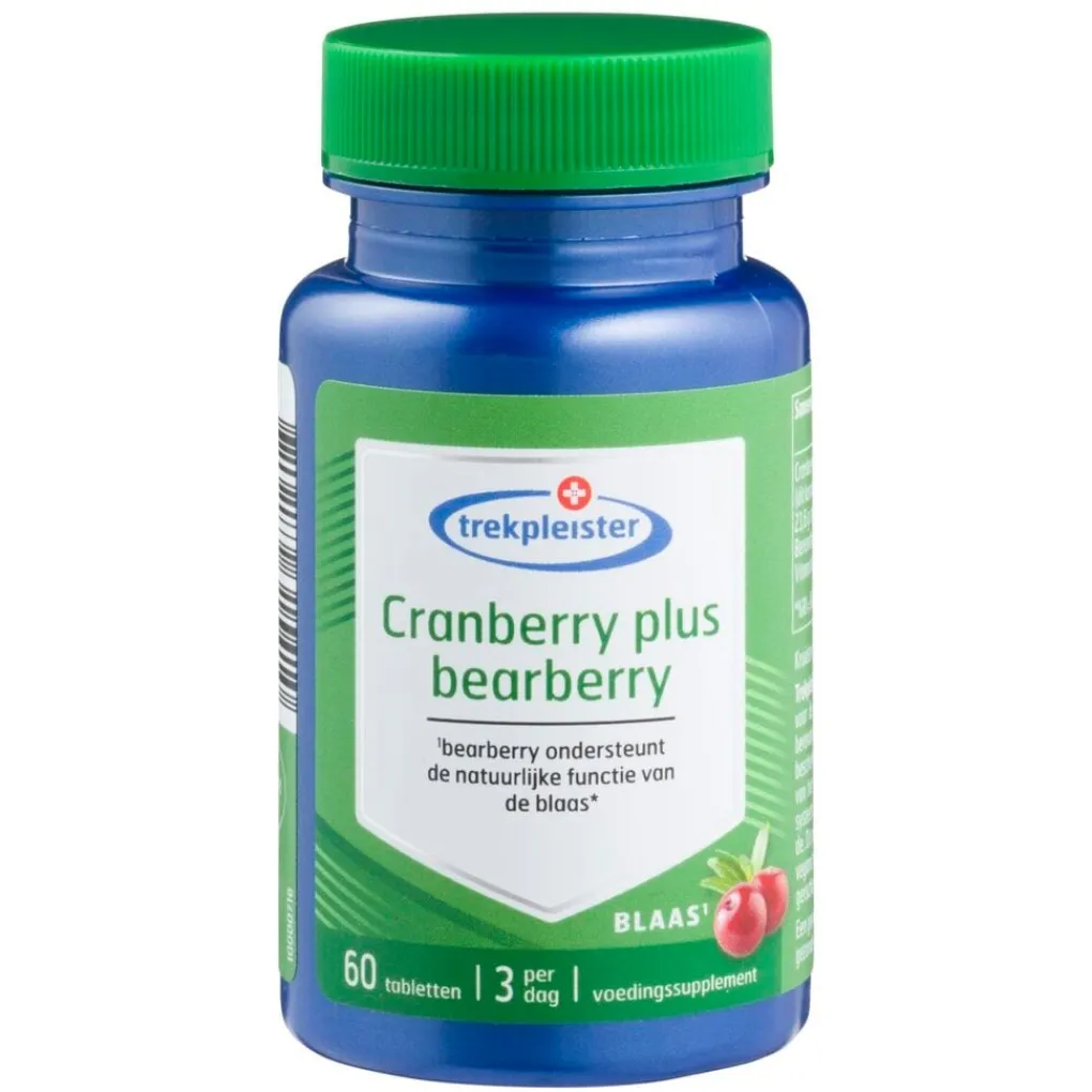 Trekpleister Cranberrysupplementen>Cranberry Plus Bearberry Tabletten