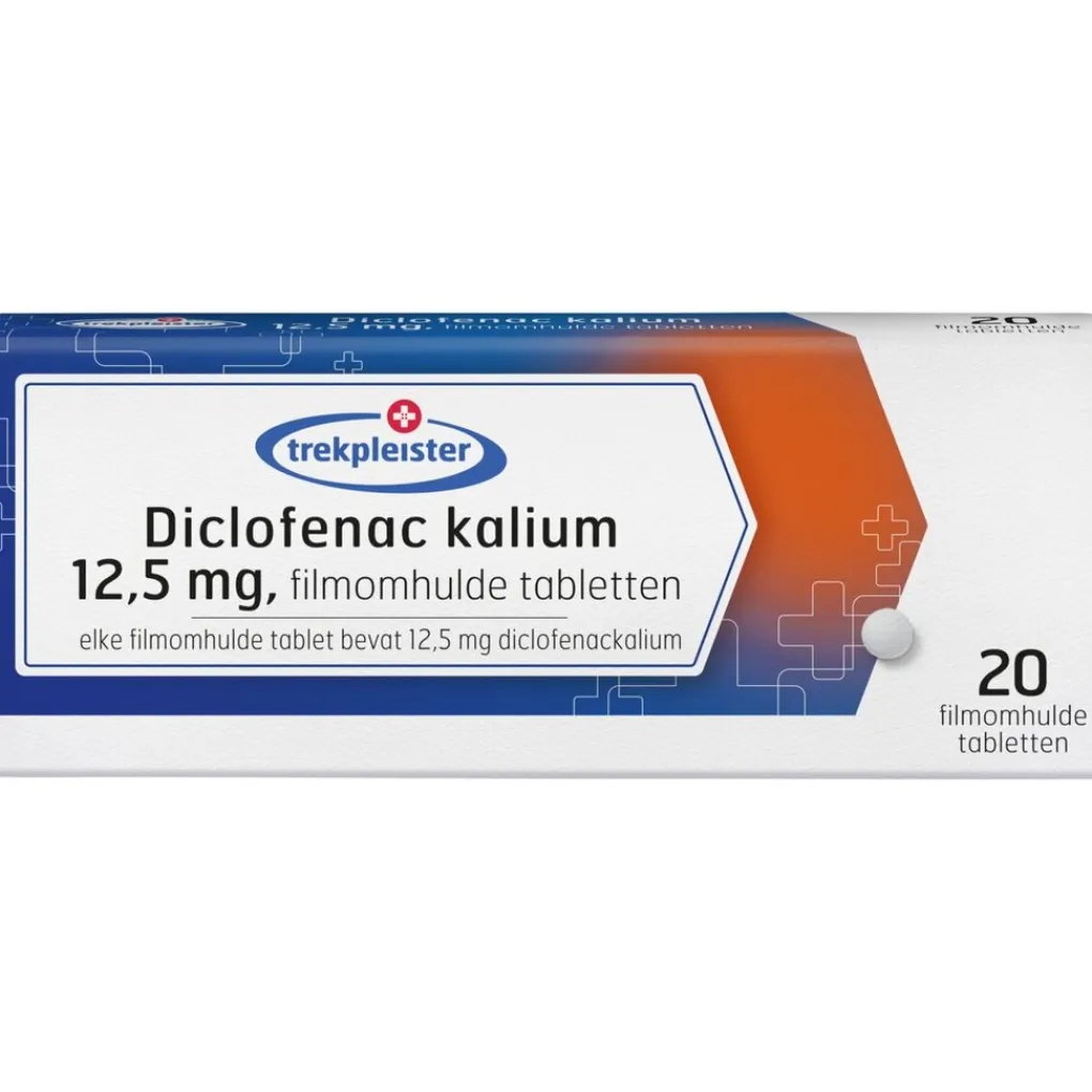 Trekpleister Pijn>Diclofenac Kalium 12,5mg Filmomhulde Tabletten