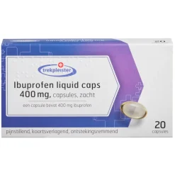 Trekpleister Pijn>Ibuprofen 400mg Liquid Caps Zachte Capsules