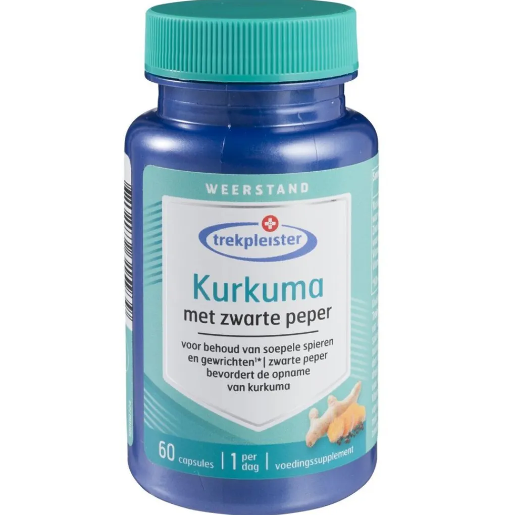 Trekpleister Weerstand En Of Energie>Kurkuma met Zwarte Peper Capsules