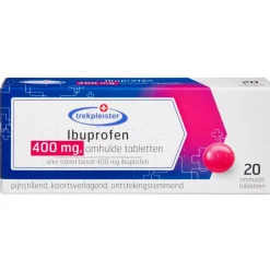Trekpleister Pijn>400mg Ibuprofen Omhulde Tabletten