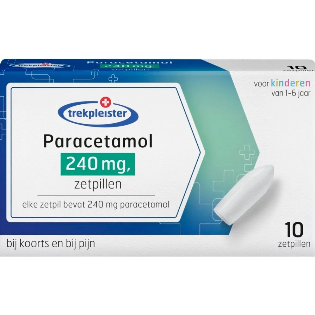 Trekpleister Pijn>Paracetamol 240 Mg Zetpillen