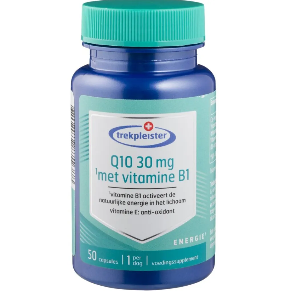 Trekpleister Weerstand En Of Energie>Q10 30 mg met Vitamine B1 Capsules