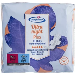 Trekpleister Maandverband>Ultra Night Plus Maandverband