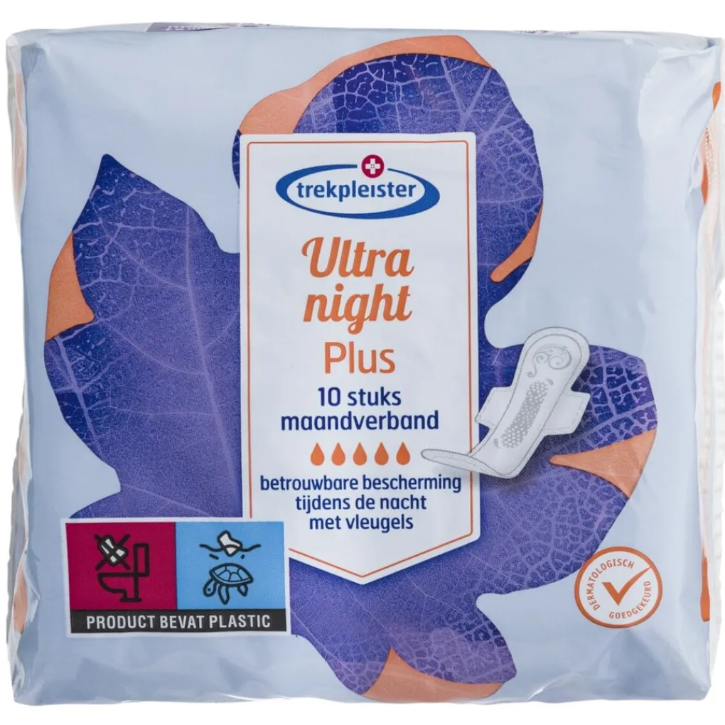 Trekpleister Maandverband>Ultra Night Plus Maandverband