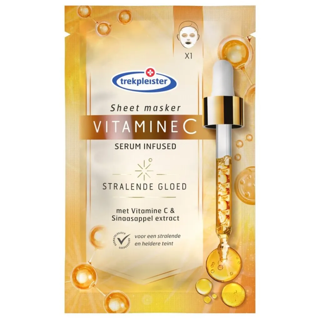 Trekpleister Gezichtsmaskers>Vitamin C Stralende Gloed Sheetmasker