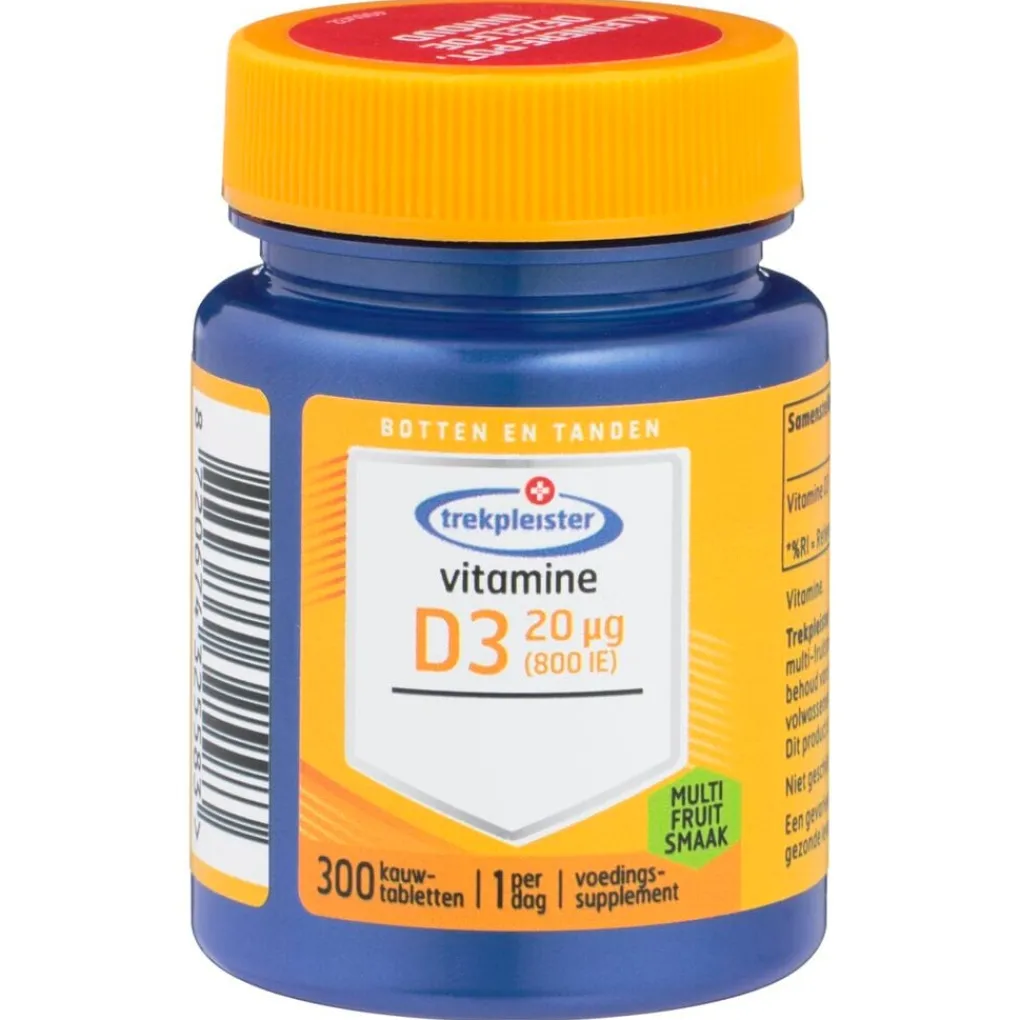 Trekpleister Botten En Gewrichten|Vitamines>Vitamine D3 20 ug Kauwtabletten