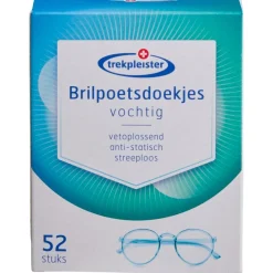 Trekpleister Leesbrillen>Vochtige Brilpoetsdoekjes