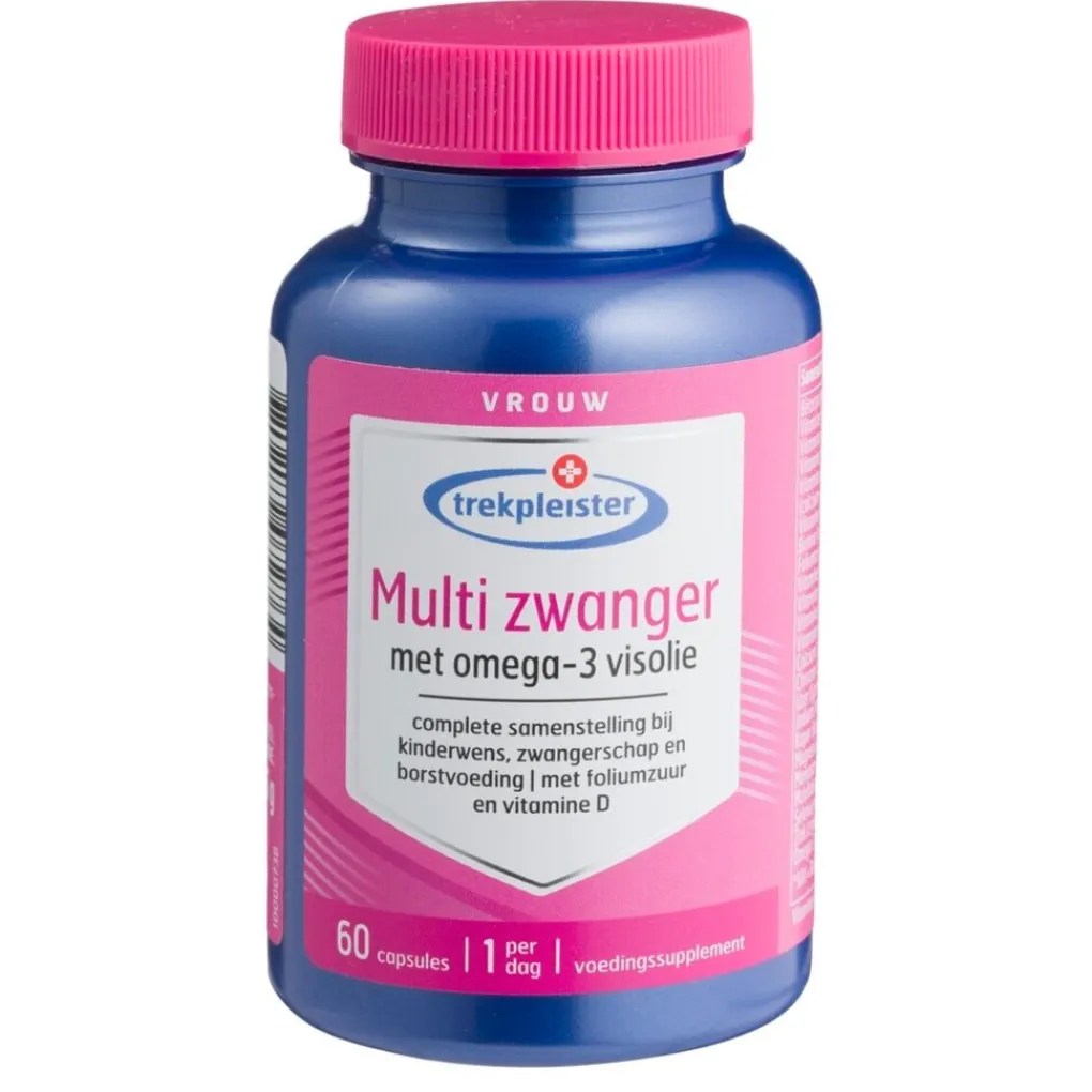 Trekpleister Visolie|Omega 3>Vrouw Multi Zwanger met Omega-3 Visolie Capsules