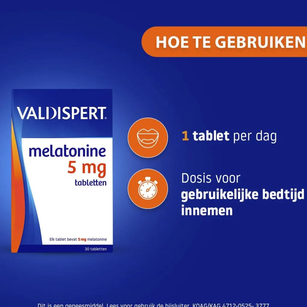 Valdispert Melatonine>Melatonine 5mg Tabletten