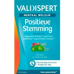 Valdispert Natuurlijke Supplementen|Rust En Ontspanning>Mentaal Welzijn Positieve Stemming Dragees