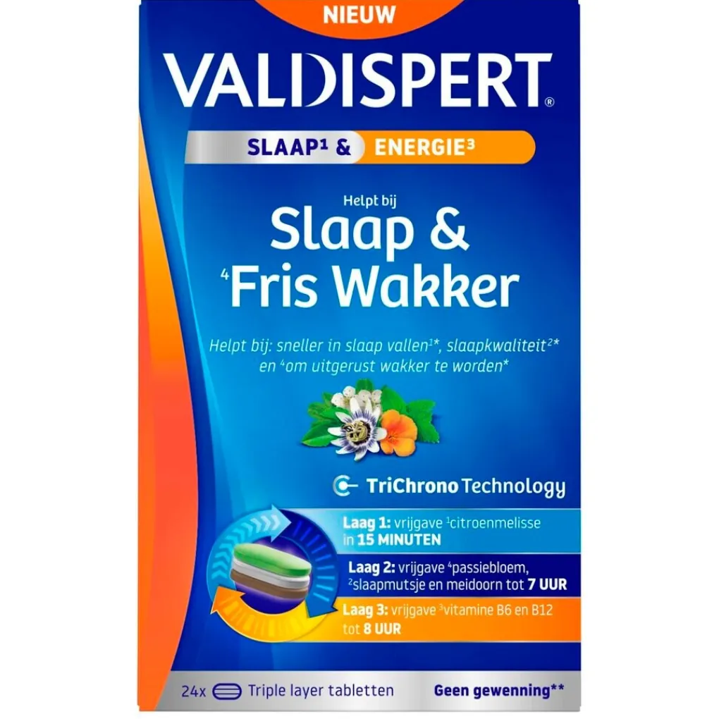 Valdispert Rust En Ontspanning>Slaap & Fris Wakker Triple Layer Tabletten