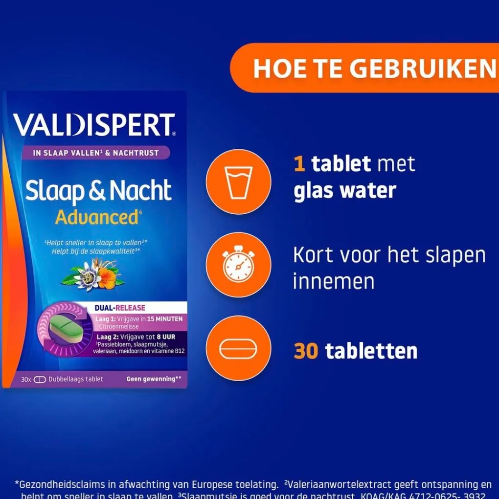 Valdispert Rust En Ontspanning>Slaap & Nacht Advanced Tabletten
