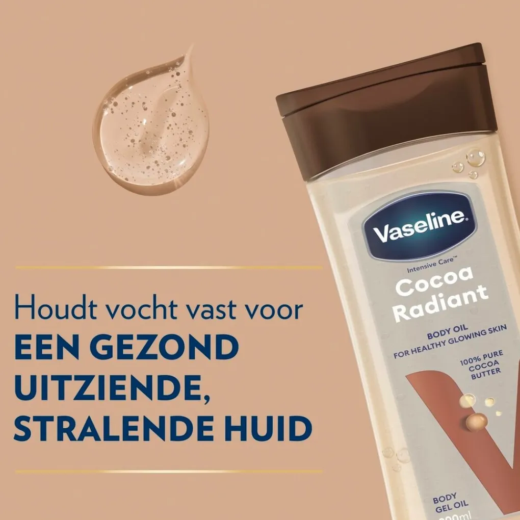 Vaseline Bodylotion>Intensive Care Cocoa Radiant Body Gel Oil