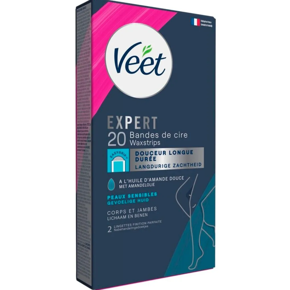 Heren Veet Ontharingscreme, Wax En Hars>Expert Waxstrips voor je Benen
