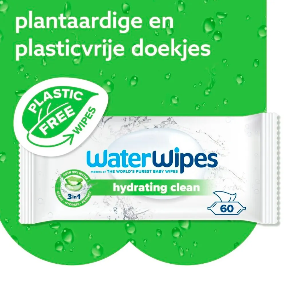 Waterwipes Billendoekjes>Hydrating Clean Babydoekjes