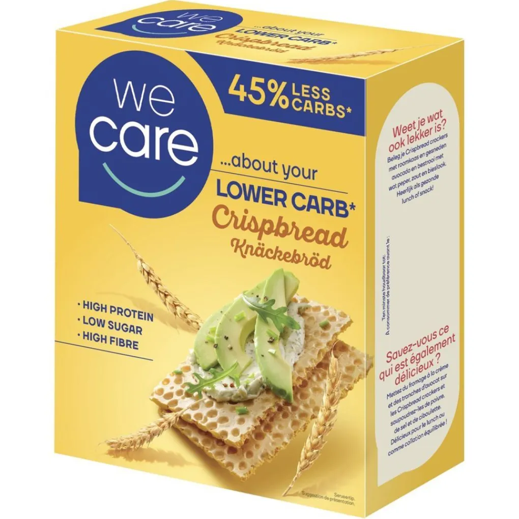 WeCare Koolhydraatarm>Lower Carb Crispy Crackers