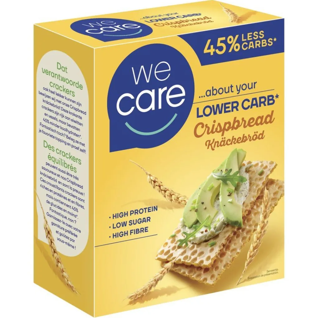 WeCare Koolhydraatarm>Lower Carb Crispy Crackers