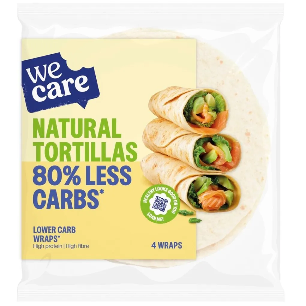 WeCare Koolhydraatarm>Natural Tortillas Lower Carb Wraps