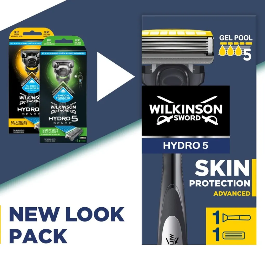 Heren Wilkinson Sword Scheerapparaten>Hydro5 Skin Protection Advanced Scheersysteem