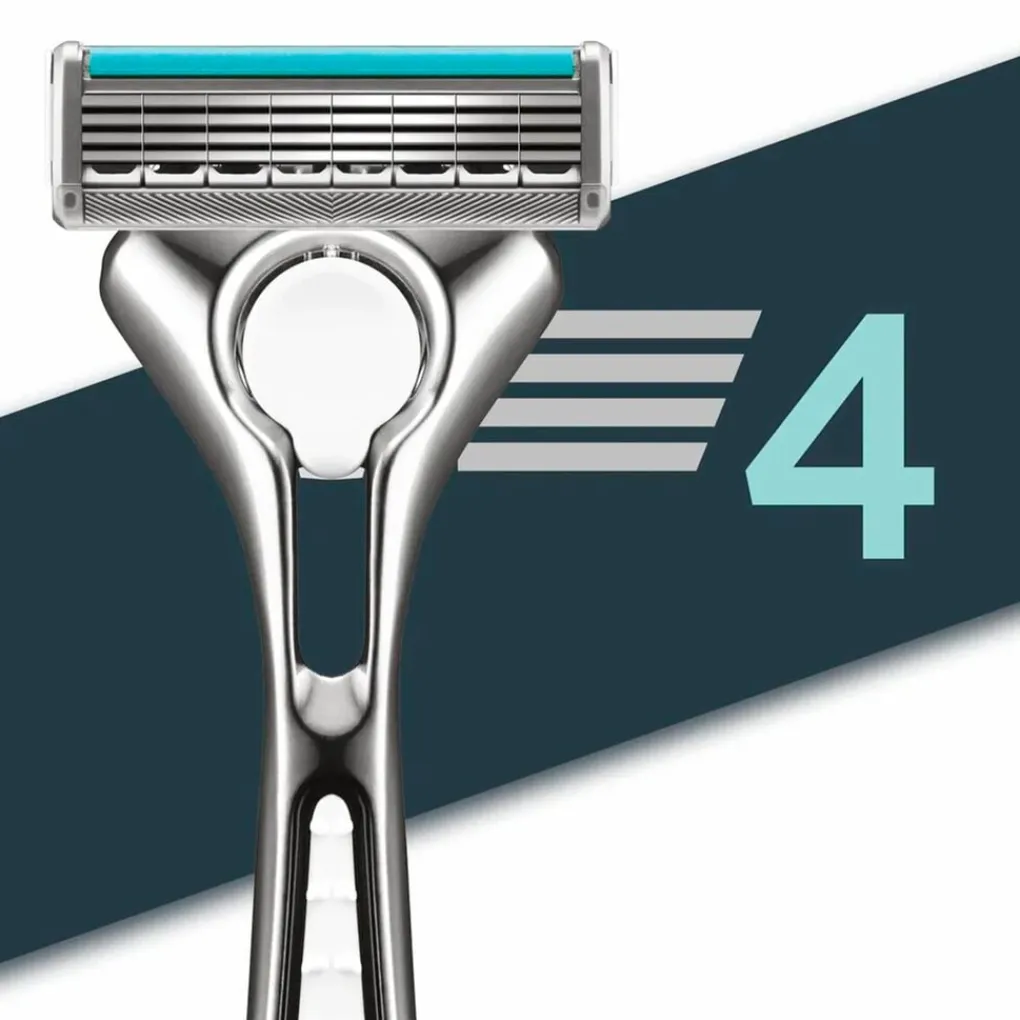 Heren Wilkinson Sword Scheerapparaten>Quattro Titanium Sensitive Limited Edition Scheermes