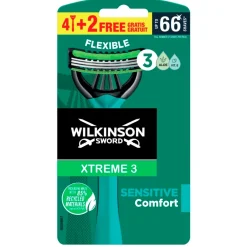 Heren Wilkinson Sword Scheermesjes>Xtreme 3 Sensitive Wegwerpscheermesjes