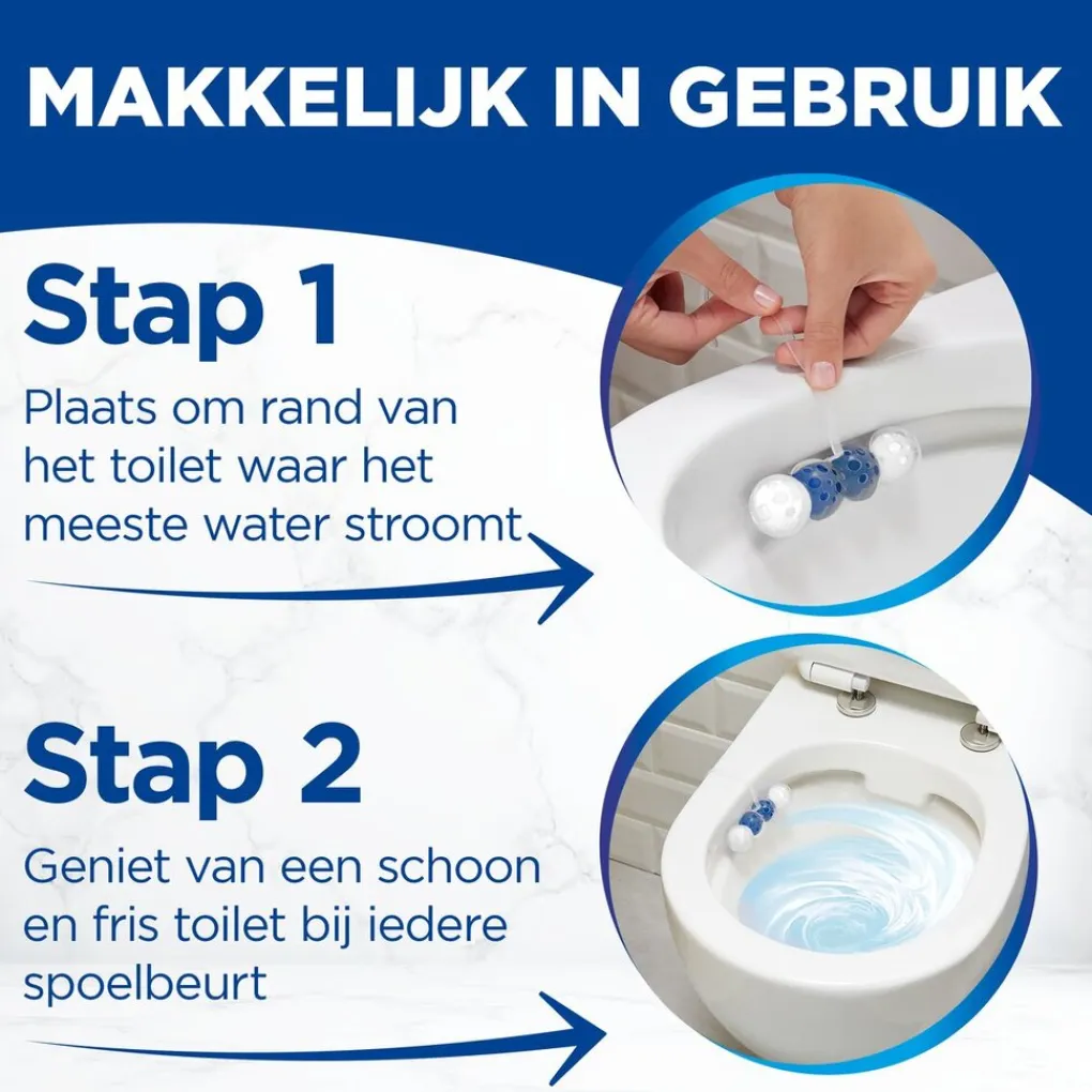 Witte Reus Toiletblokken>Blauw Actief Hygiëne Toiletblok