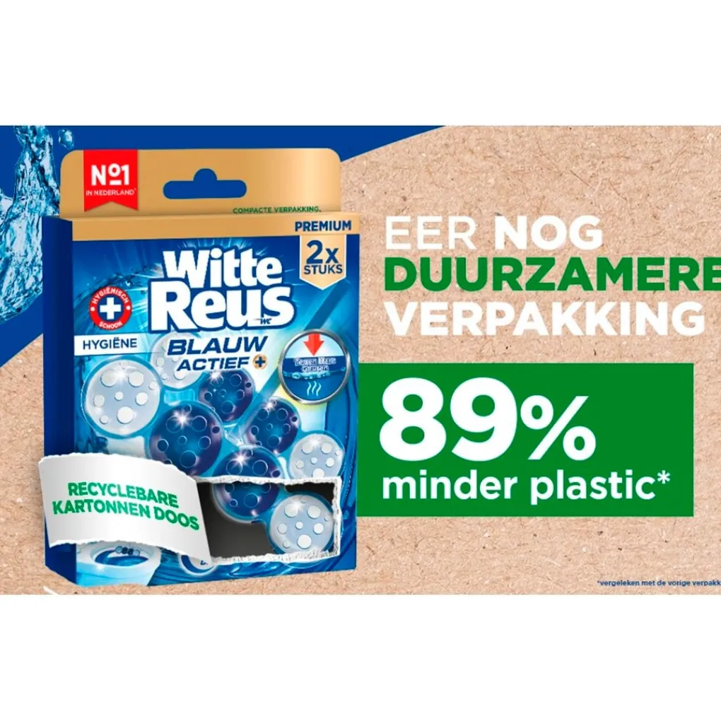 Witte Reus Toiletblokken>Blauw Actief Hygiëne Toiletblok