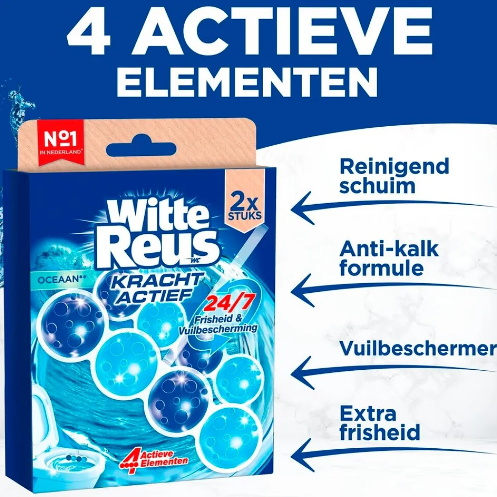 Witte Reus Toiletblokken>Kracht Actief Oceaan Toiletblok