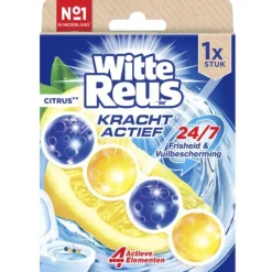 Witte Reus Toiletblokken>Kracht Actief Citrus Toiletblok