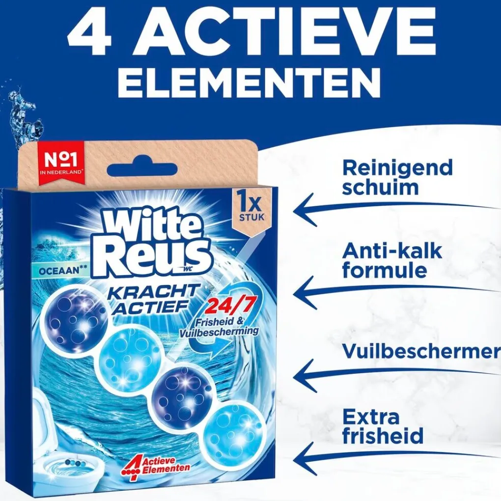 Witte Reus Toiletblokken>Kracht-Actief Oceaan Toiletblok