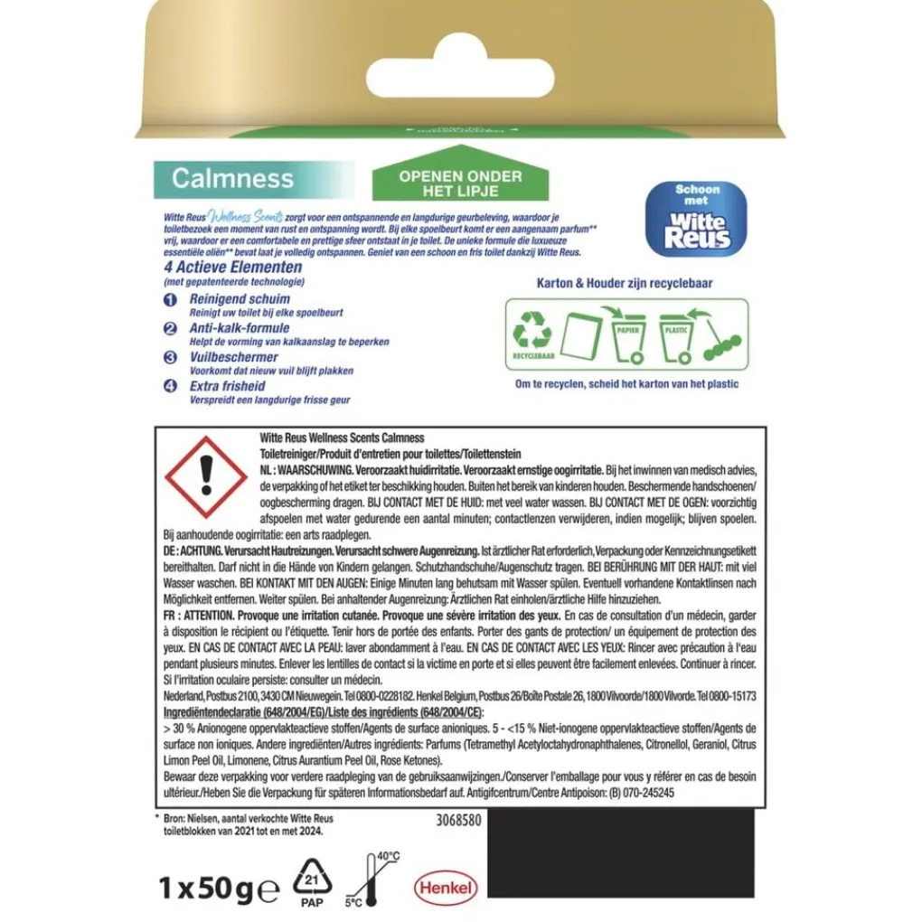 Witte Reus Toiletblokken>Welness Scents Calmness Toiletblok