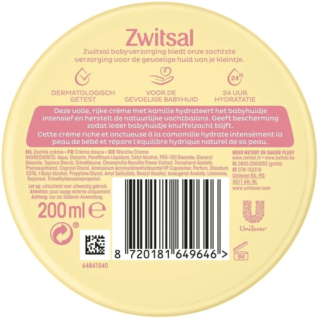 Zwitsal Baby Huidverzorging>Zachte Crème